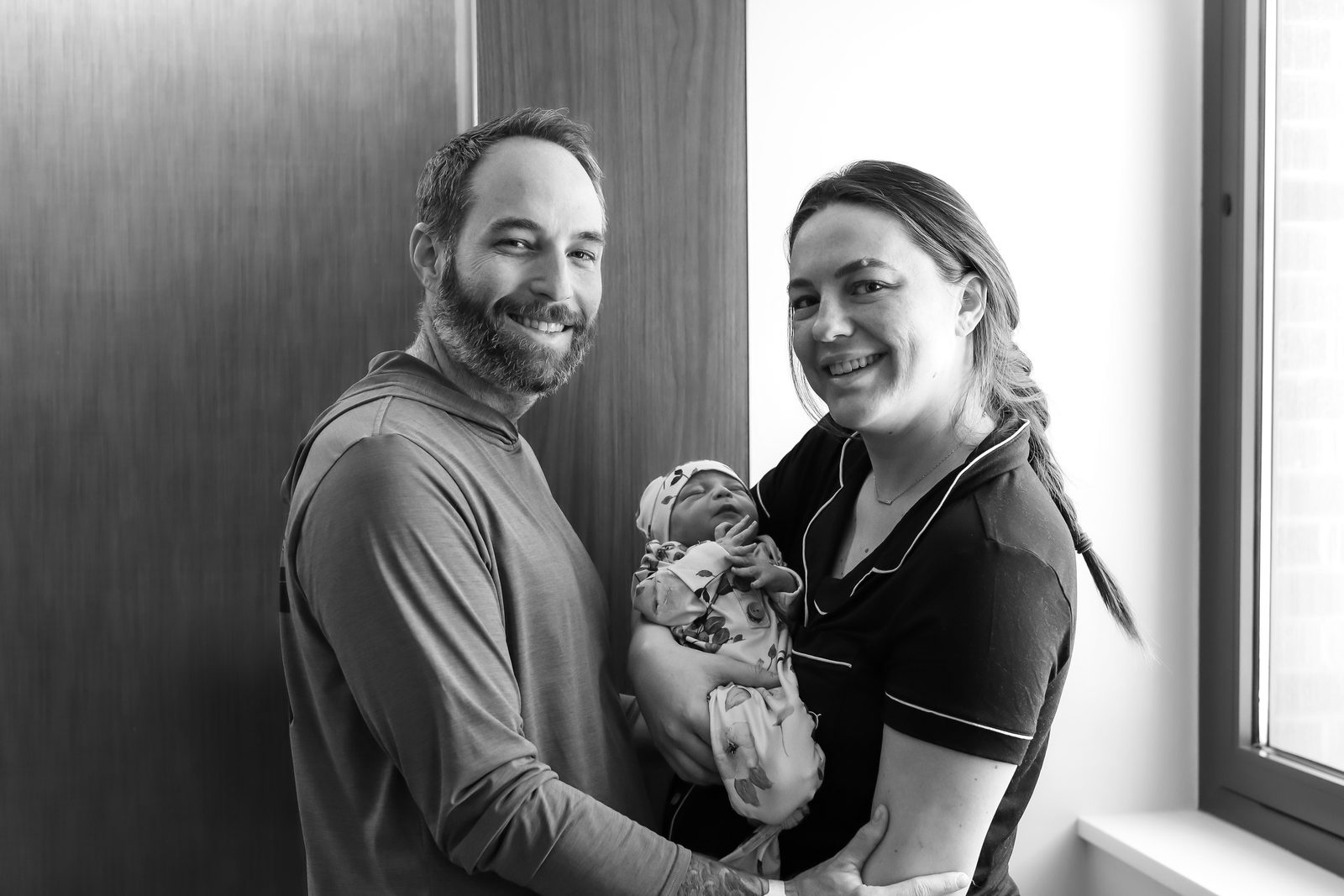 Micah Frankel with his wife Morgan and daughter Mia